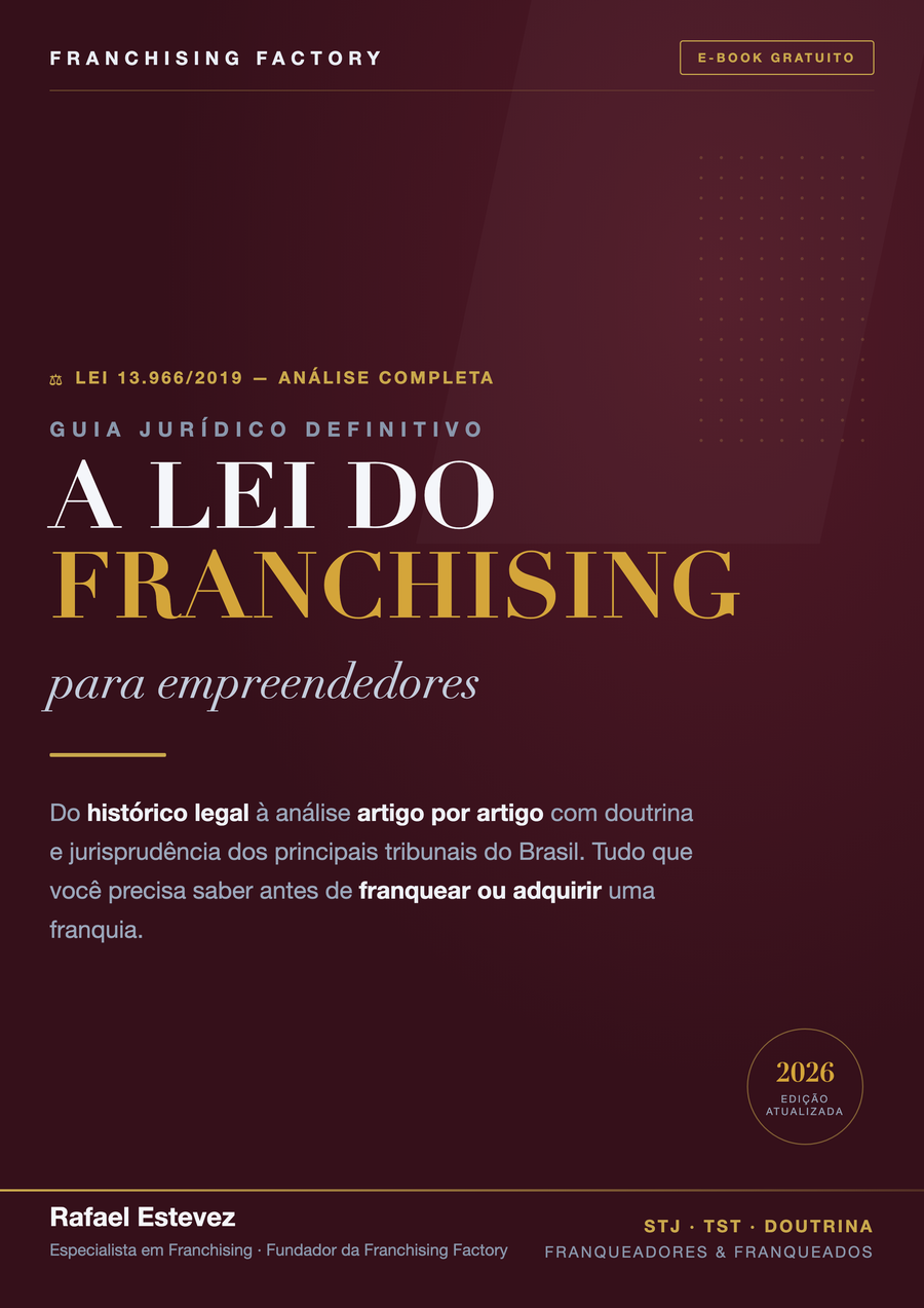 Capa do e-book gratuito A Lei do Franchising para Empreendedores - Lei 13.966/2019